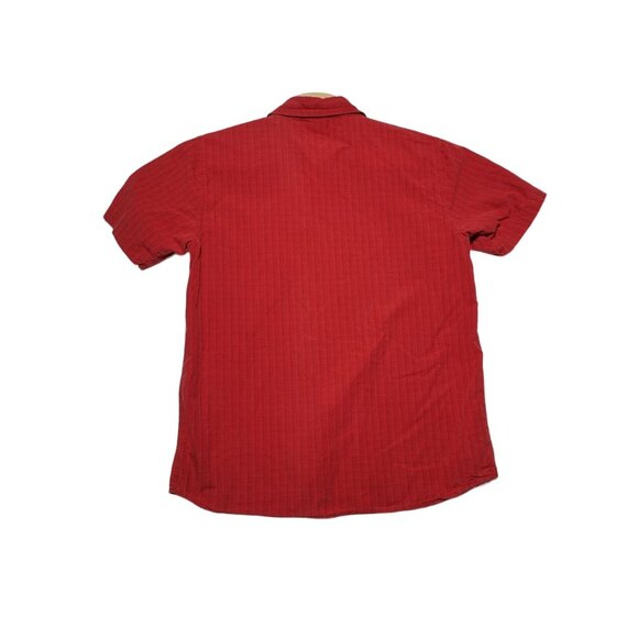 The North Face Men's Shirt Red Plaid XL Short Sleeve Cotton Button Up - Picture 5 of 5